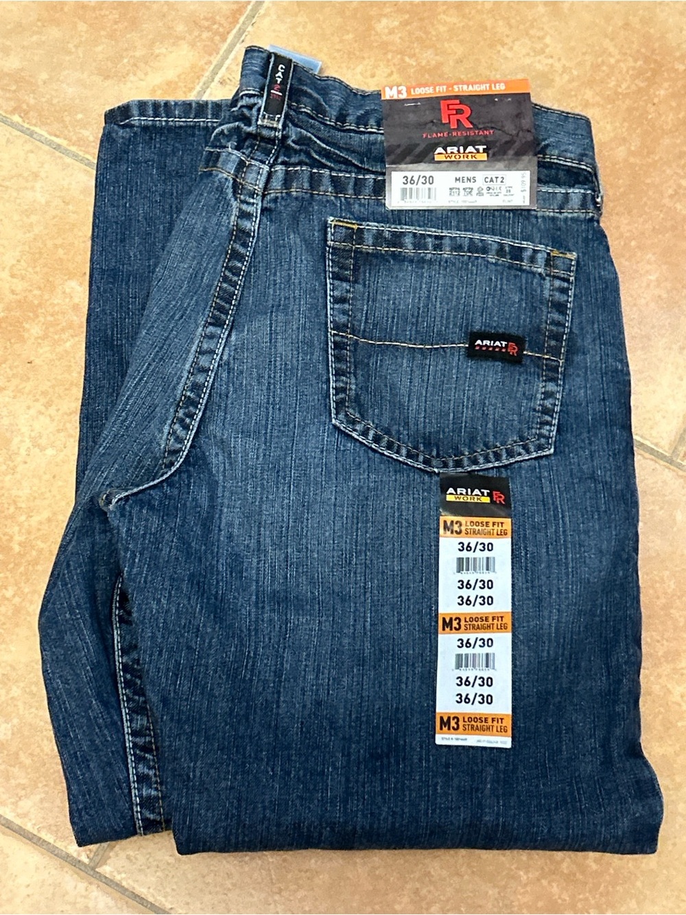New Ariat FR men 36x30 M3 jeans